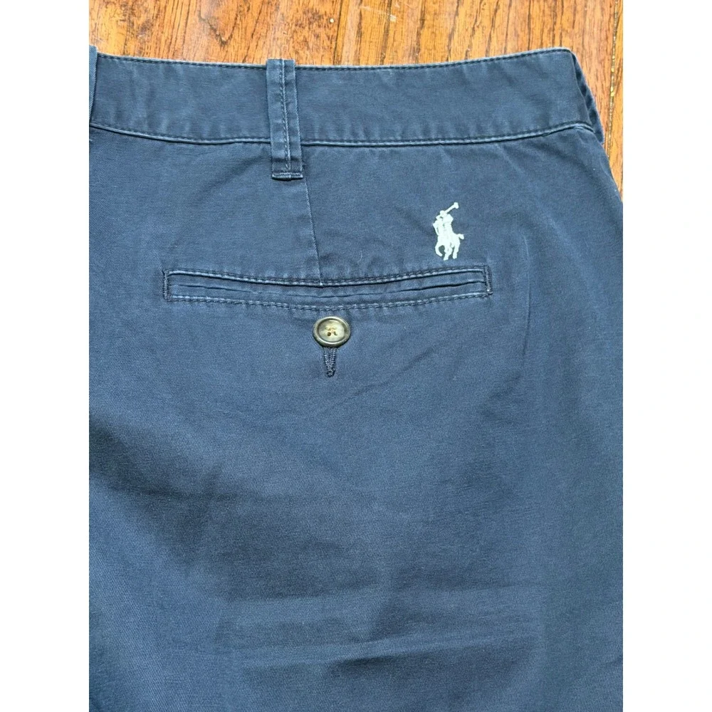 Polo Ralph Lauren‎ Boys Navy Blue Chino Shorts Size 10 Cotton Twill Pony Logo
